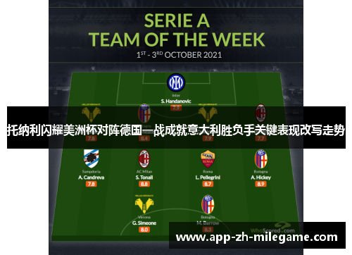 托纳利闪耀美洲杯对阵德国一战成就意大利胜负手关键表现改写走势 托纳利闪耀美洲杯对阵德国一战成就意大利胜负手关键表现改写走势